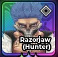 Razorjaw (Hunter) unit portrait in Anime Expeditions